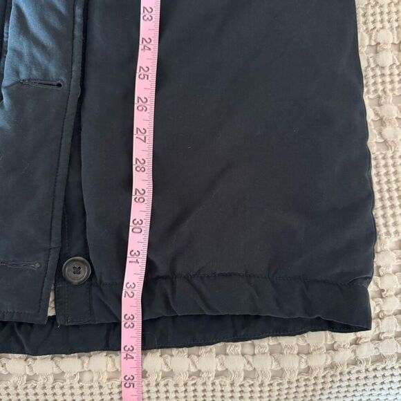 Abercrombie & Fitch Black Military Parka Sherpa-Lined Hooded Small *no Fur Trim* - Picture 4 of 12